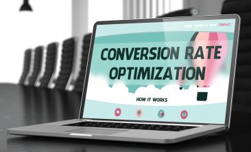 conversion rate optimization service on computer screen seo search engine optimization