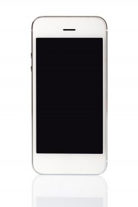 smart phone with blank screen